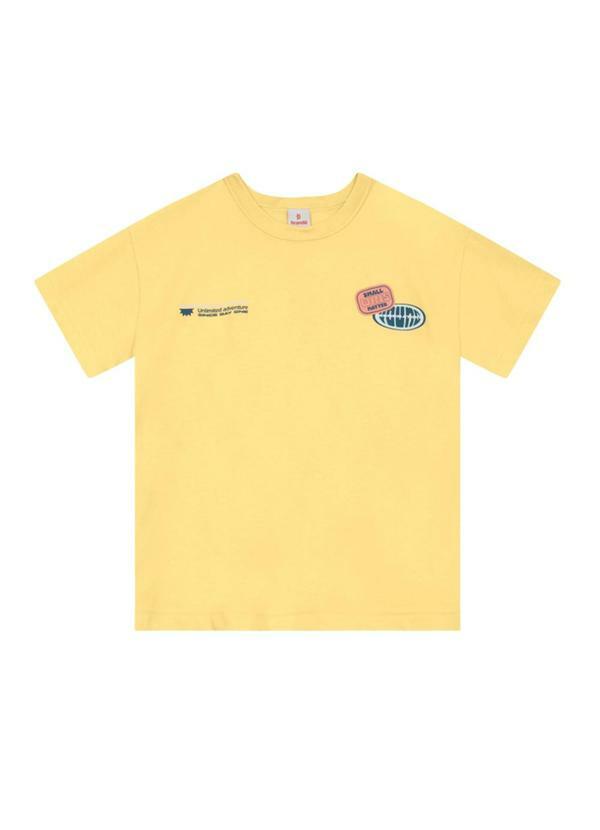 Camiseta Infantil Menino em Meia Malha Amarelo