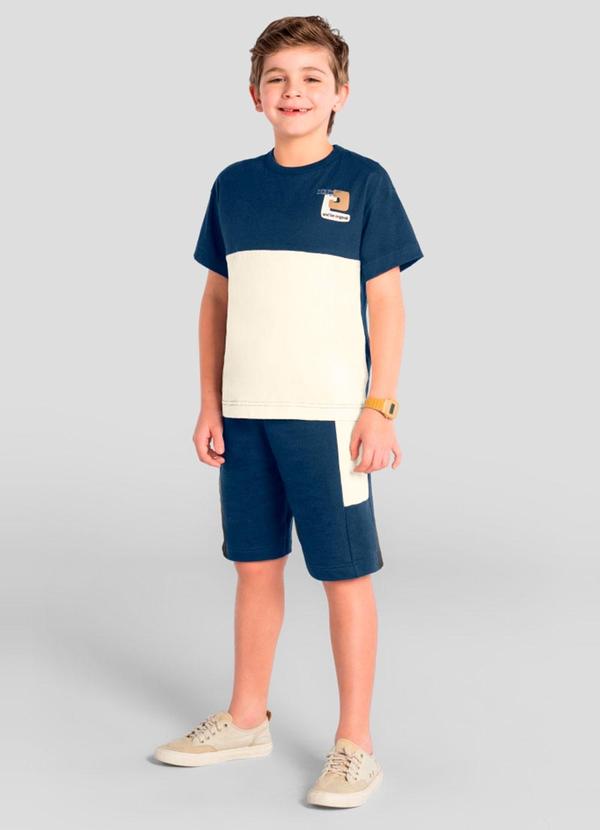 Conjunto Infantil Menino em Meia Malha Bege