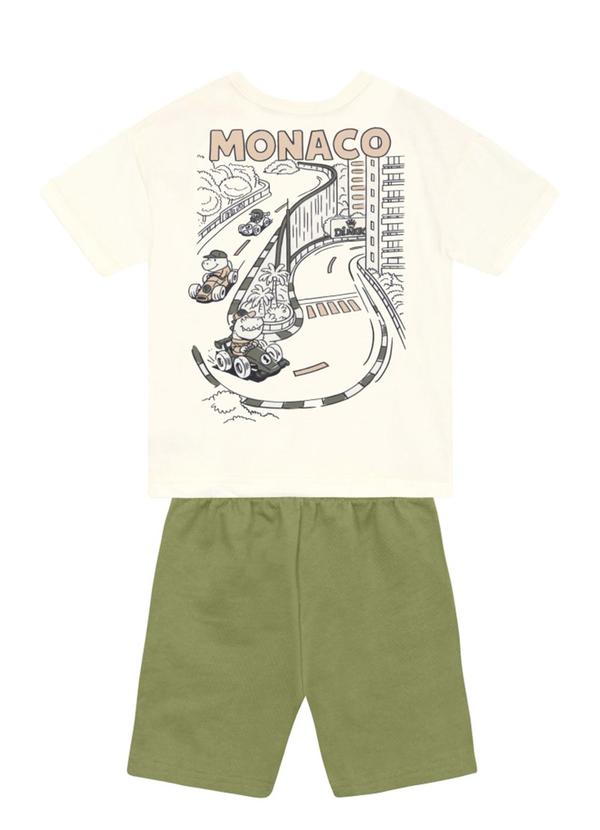 Conjunto Infantil Menino em Meia Malha Bege