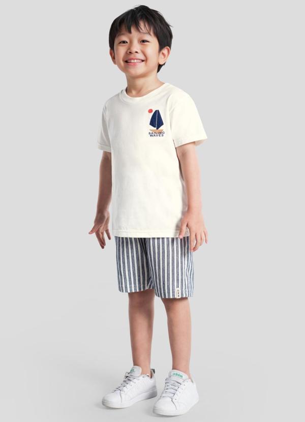 Conjunto Infantil Menino em Meia Malha Bege