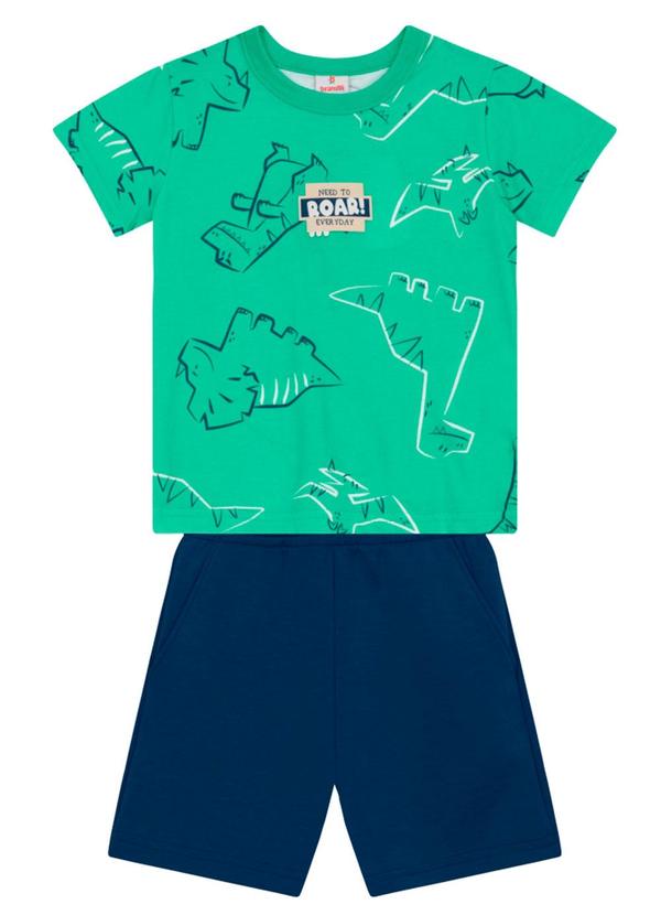 Conjunto Infantil Menino em Meia Malha Verde