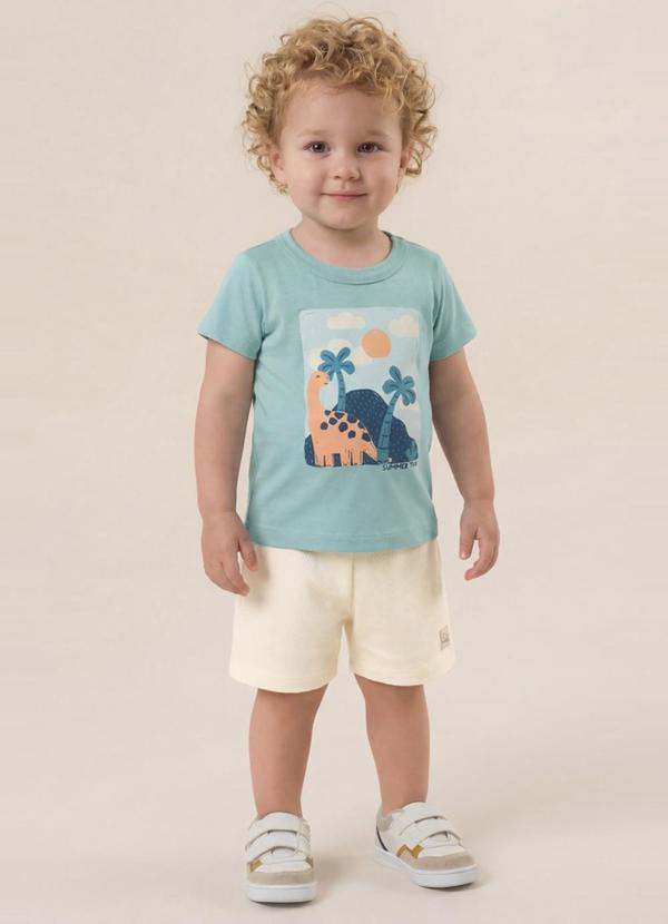 Conjunto Infantil Menino em Meia Malha Verde