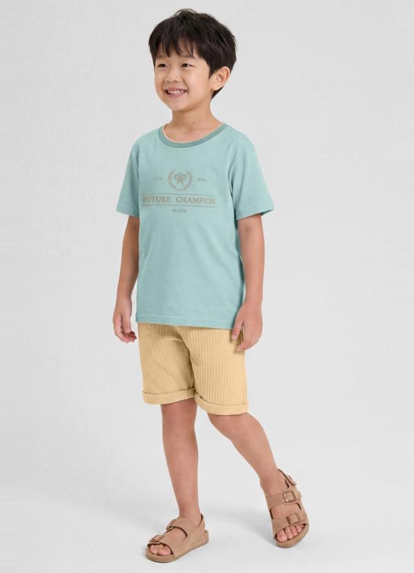 Conjunto Infantil Menino em Meia Malha Verde