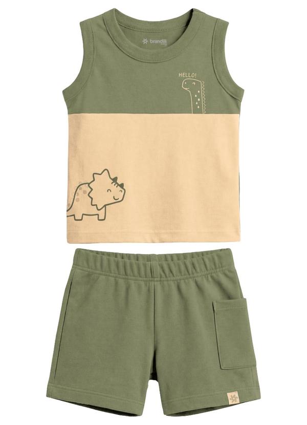 Conjunto Infantil Menino em Meia Malha Verde