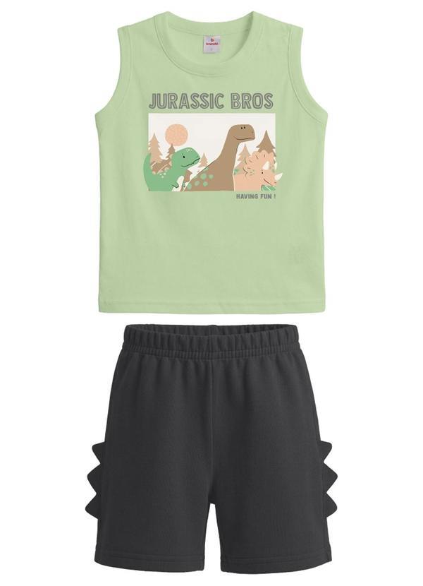 Conjunto Infantil Menino em Meia Malha Verde