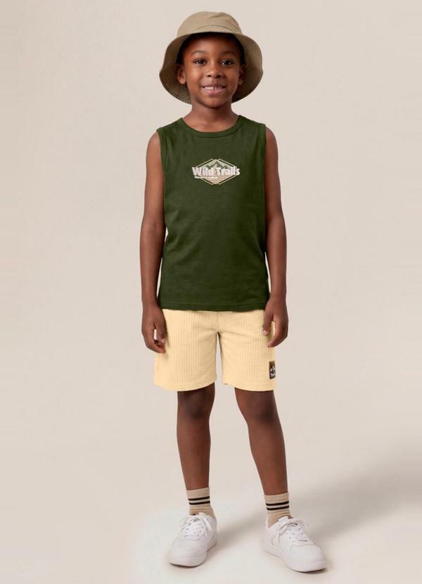 Conjunto Infantil Menino em Meia Malha Verde