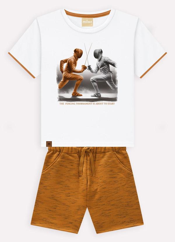 Conjunto Infantil Menino Esgrima Branco