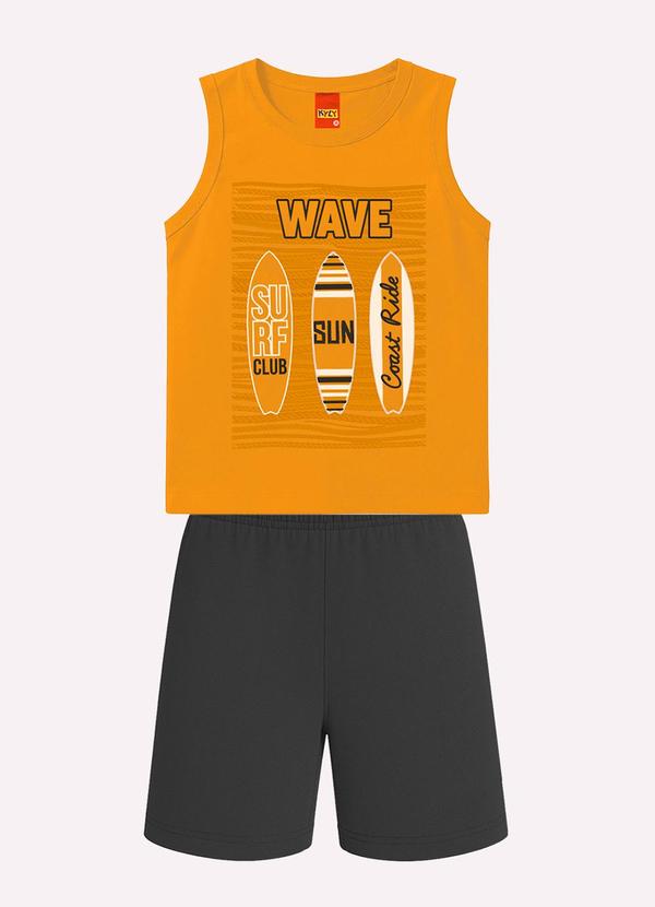 Conjunto Infantil Menino Estampa Amarelo