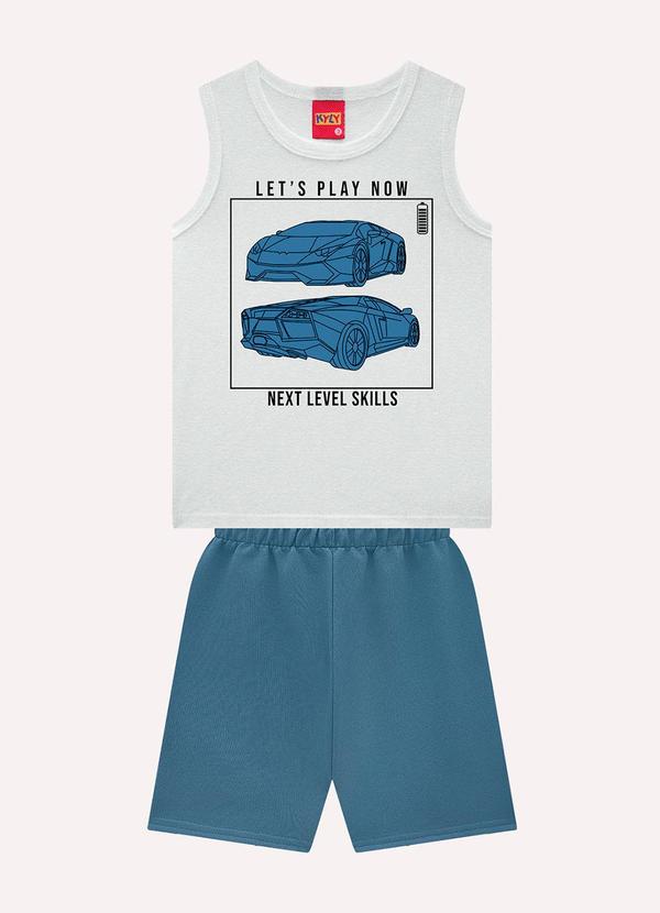 Conjunto Infantil Menino Estampa Azul