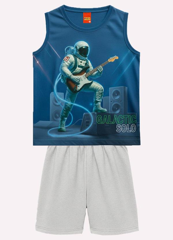 Conjunto Infantil Menino Estampa Azul