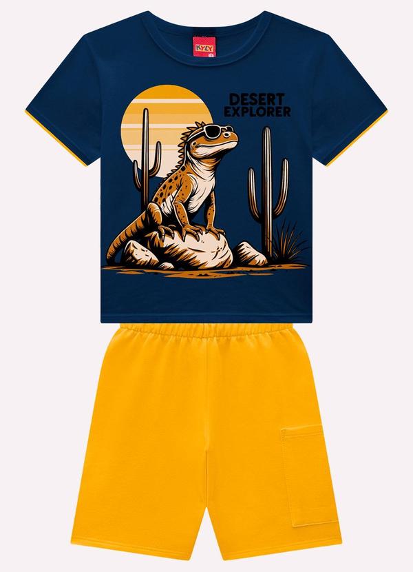 Conjunto Infantil Menino Estampa Azul