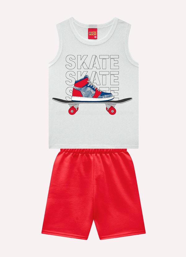 Vista 2 Conjunto Infantil Menino Estampa Cinza Kyly Kyly