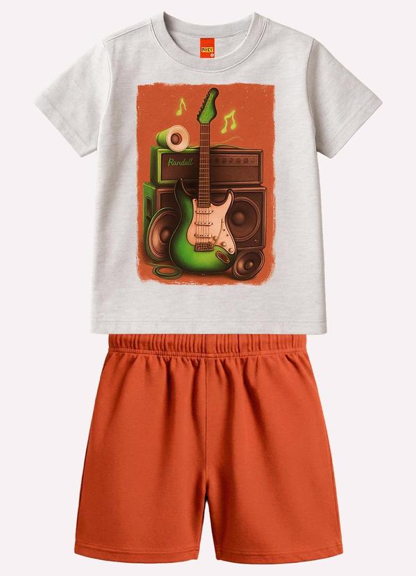 Conjunto Infantil Menino Estampa Cinza