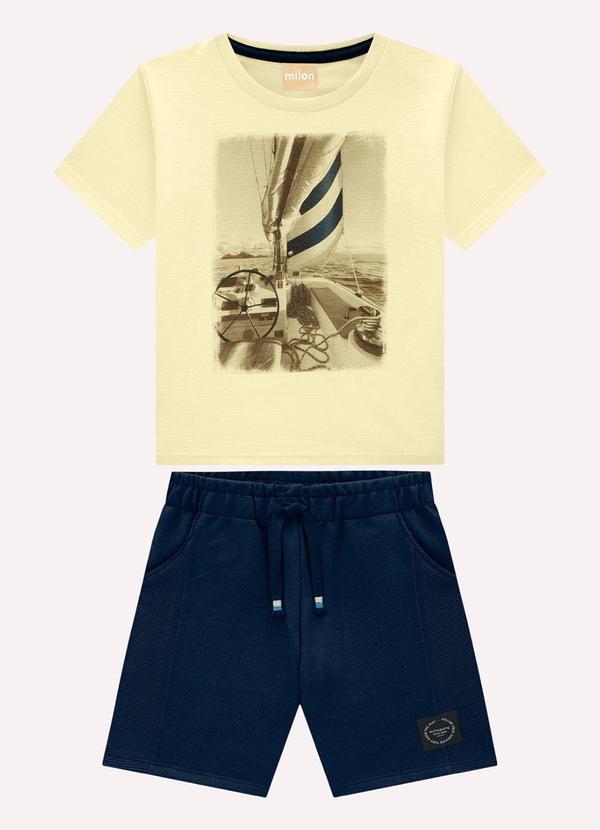 Conjunto Infantil Menino Estampa Amarelo