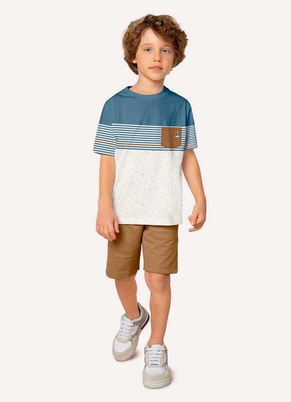 Conjunto Infantil Menino Estampa Azul