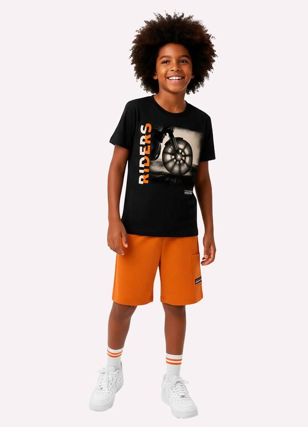 Conjunto Infantil Menino Estampa Preto