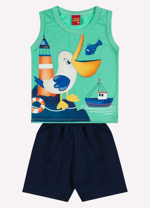 Conjunto Infantil Menino Estampa Verde