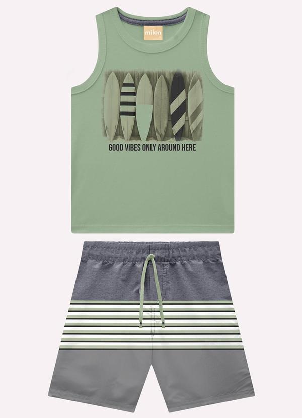 Conjunto Infantil Menino Estampa Verde