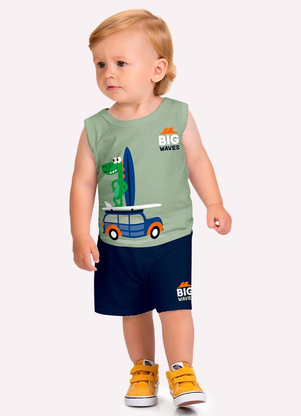 Conjunto Infantil Menino Estampa Verde