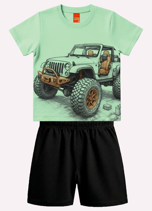 Conjunto Infantil Menino Estampa Verde