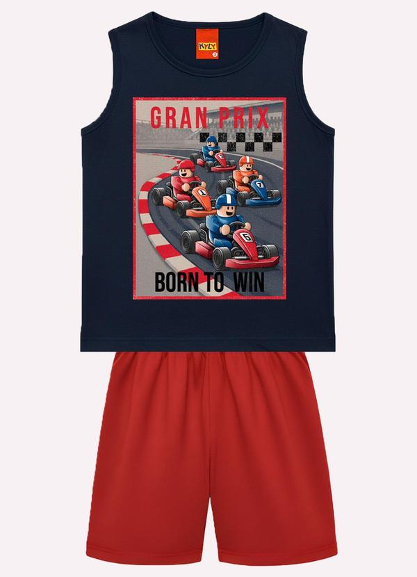 Conjunto Infantil Menino Estampa Vermelho