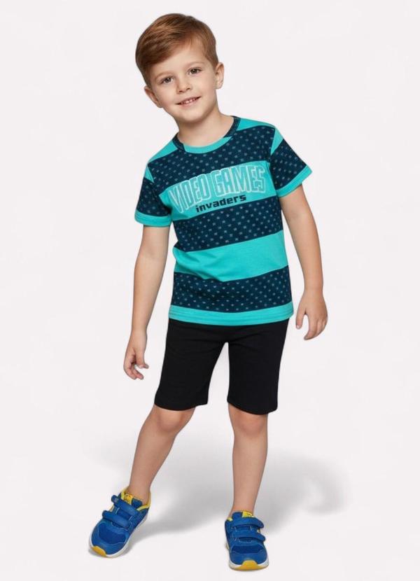 Conjunto Infantil Menino Estampado Marrom