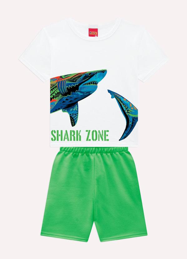 Conjunto Infantil Menino Estampas Verde