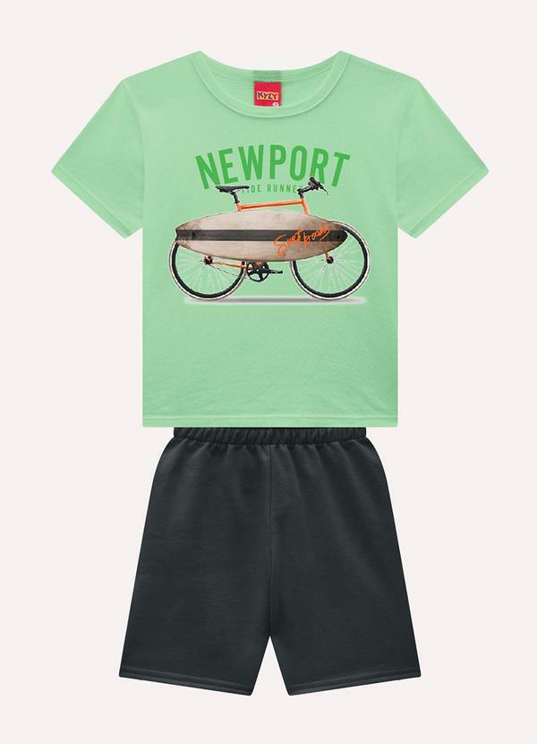 Conjunto Infantil Menino Estampas Verde