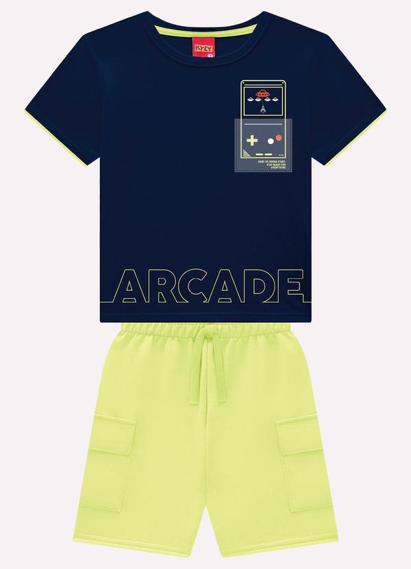 Conjunto Infantil Menino Game Azul
