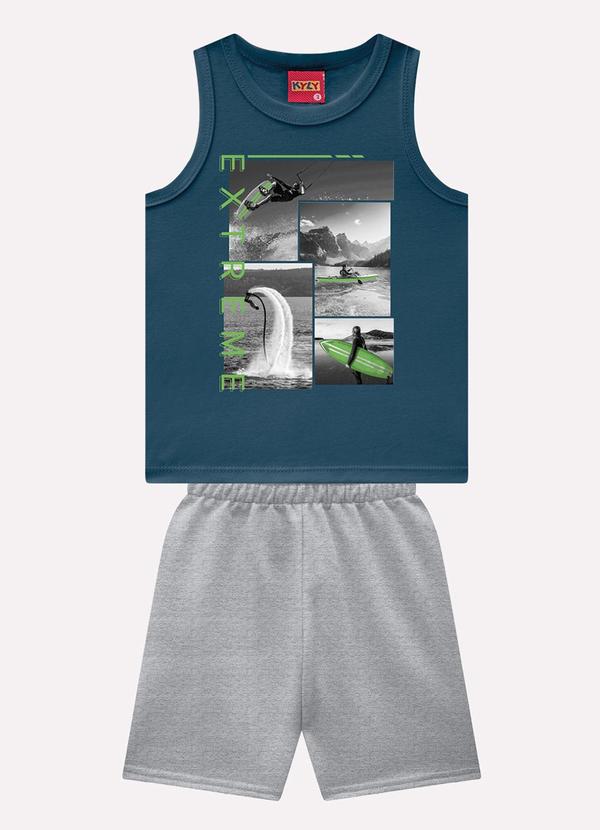 Conjunto Infantil Menino Kitesurfing Azul