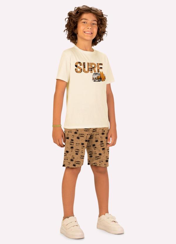 Conjunto Infantil Menino Kombi Bege