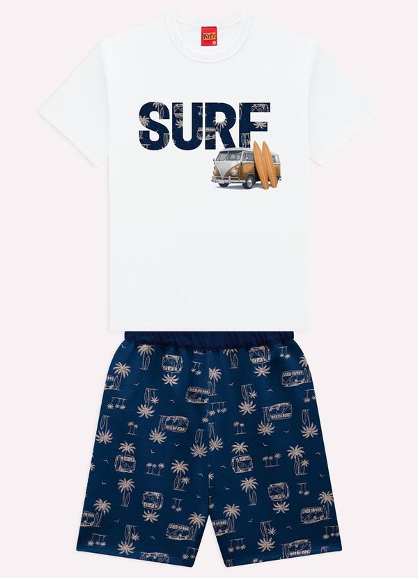 Conjunto Infantil Menino Kombi Branco