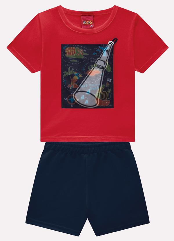 Conjunto Infantil Menino Lanterna Vermelho