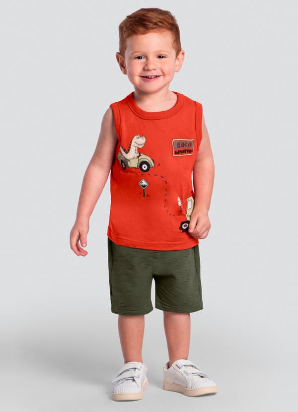 Conjunto Infantil Menino Laranja