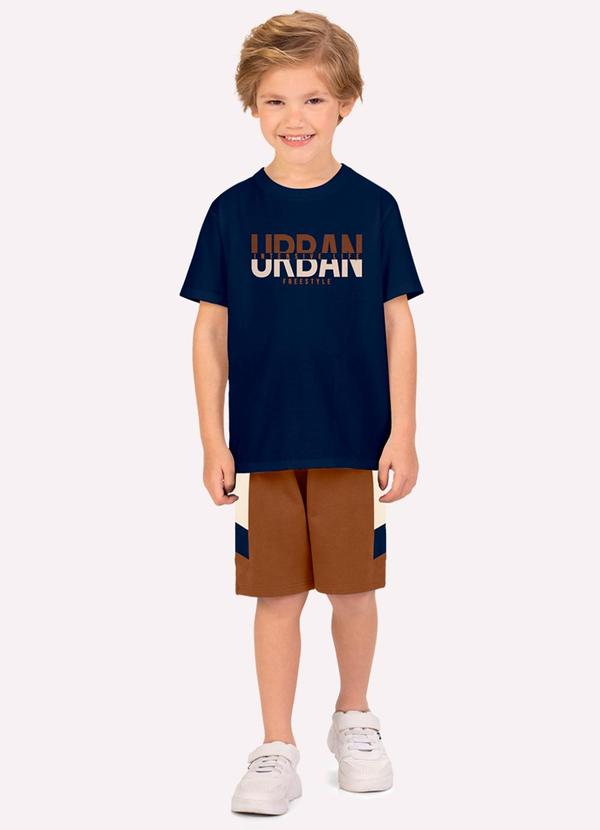 Conjunto Infantil Menino Lettering Azul