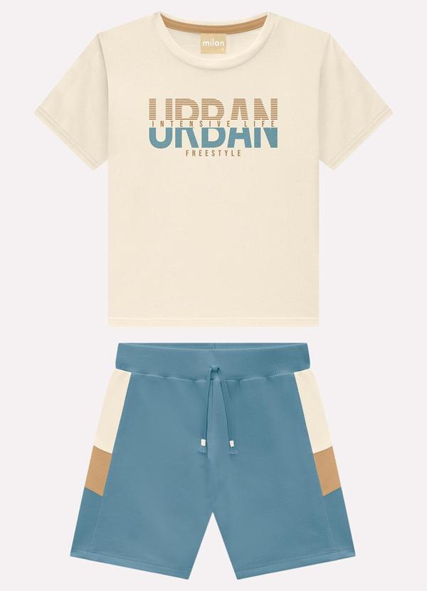 Conjunto Infantil Menino Lettering Bege