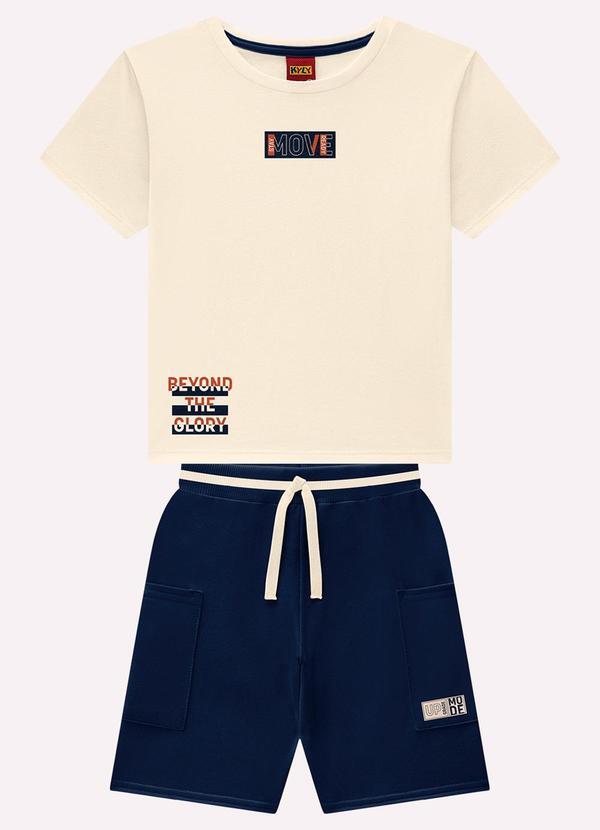 Conjunto Infantil Menino Lettering Bege
