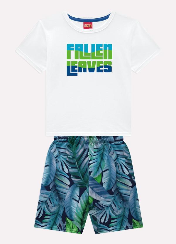 Conjunto Infantil Menino Lettering Branco