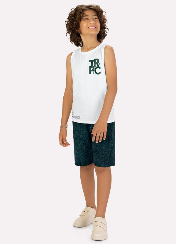 Conjunto Infantil Menino Lettering Branco