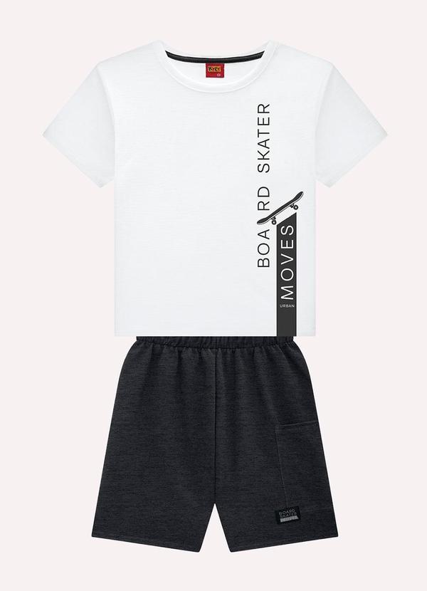 Conjunto Infantil Menino Lettering Branco
