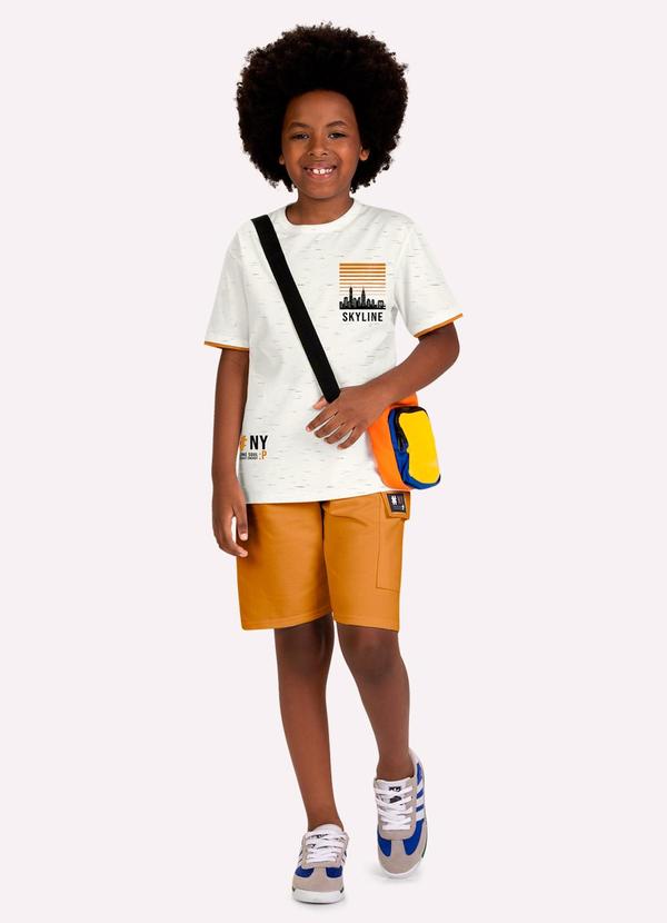 Conjunto Infantil Menino Lettering Branco