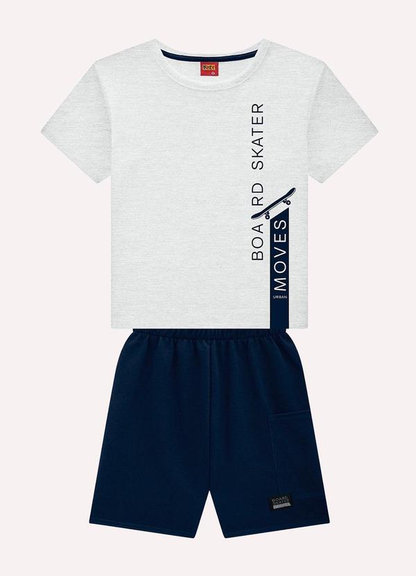 Conjunto Infantil Menino Lettering Cinza