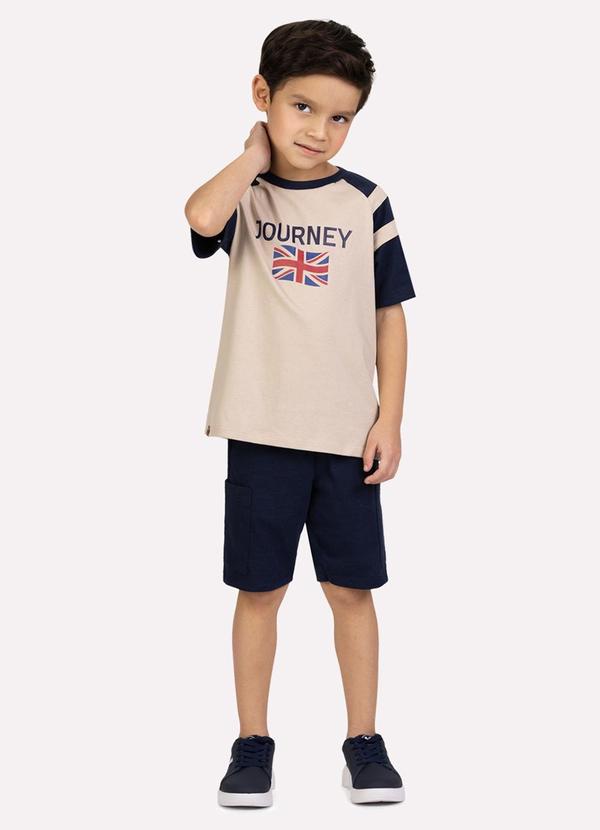Conjunto Infantil Menino Lettering Marrom