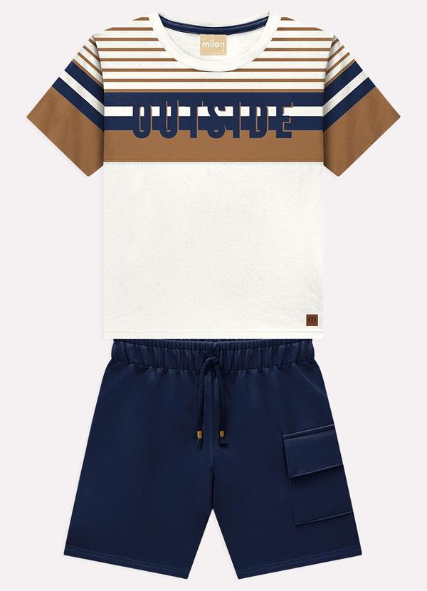 Conjunto Infantil Menino Lettering Marrom