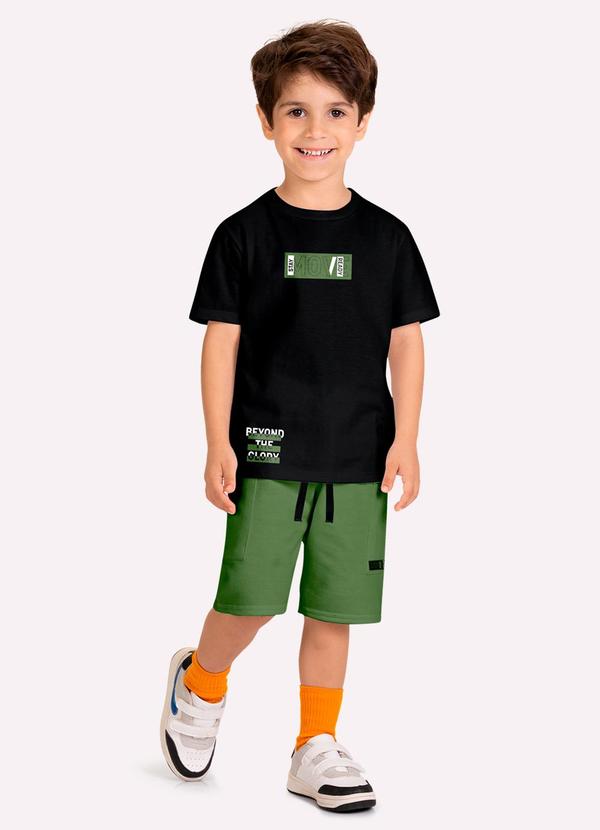 Conjunto Infantil Menino Lettering Preto