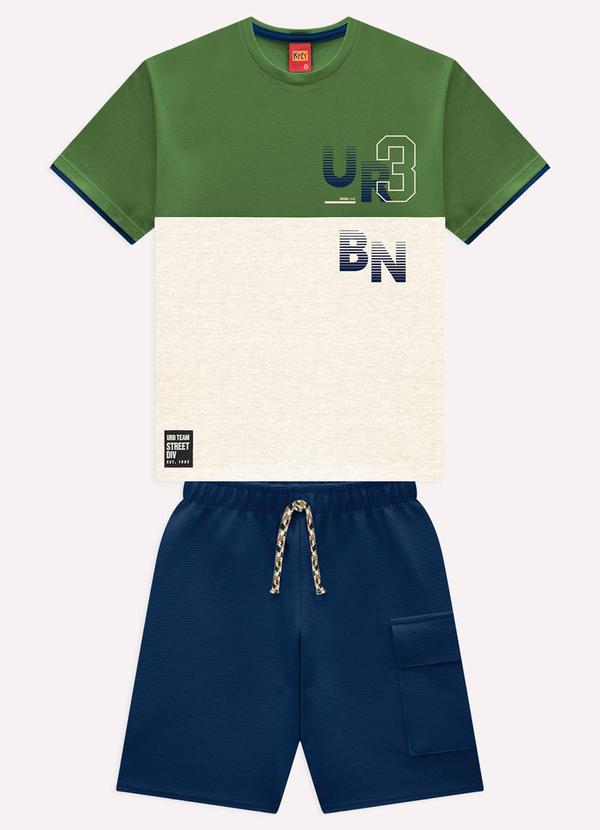Conjunto Infantil Menino Lettering Verde