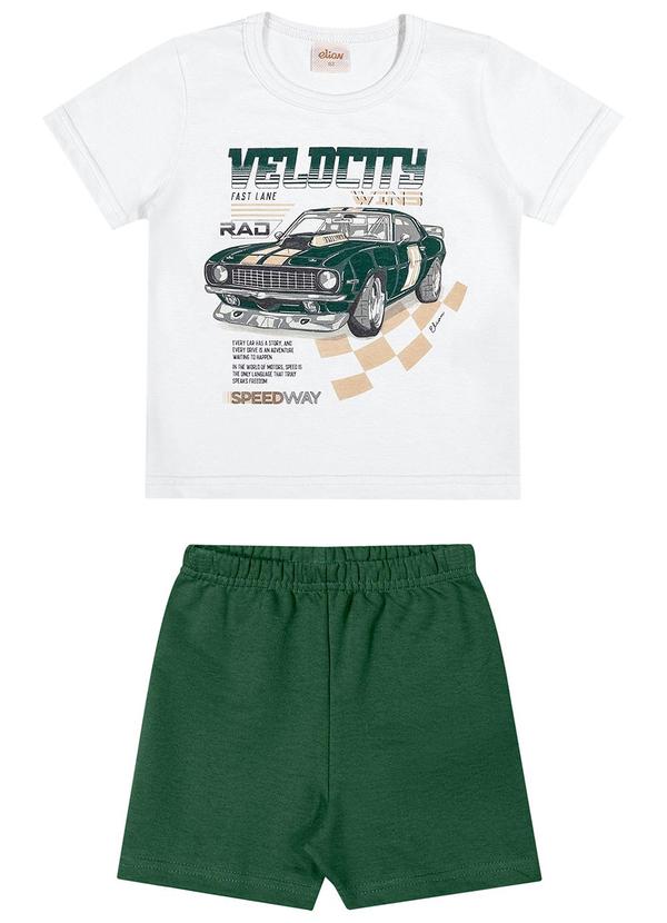 Conjunto Infantil Menino Meia Malha Branco