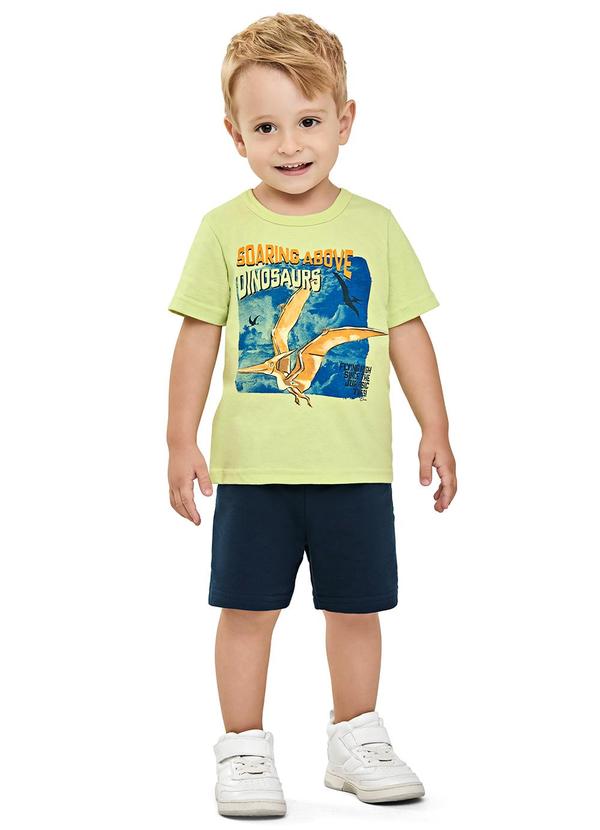 Conjunto Infantil Menino Meia Malha Verde