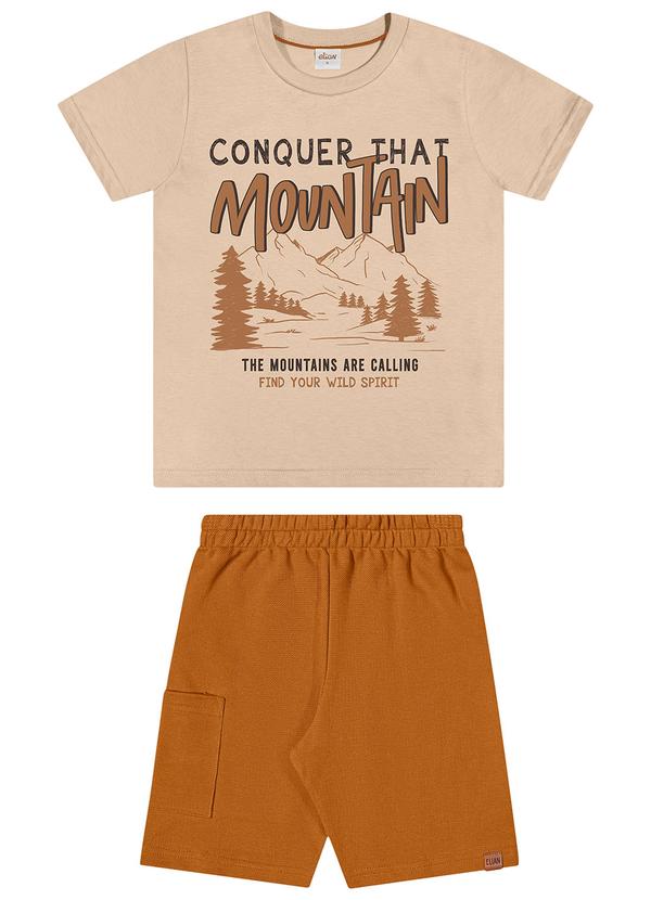 Conjunto Infantil Menino Mountain Bege