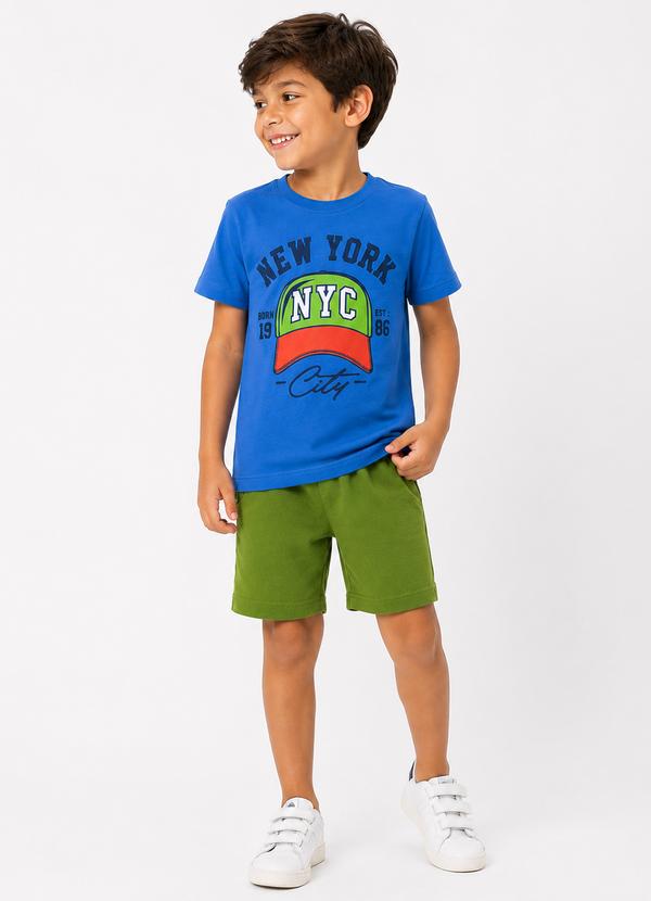 Conjunto Infantil Menino New York Verão Azul